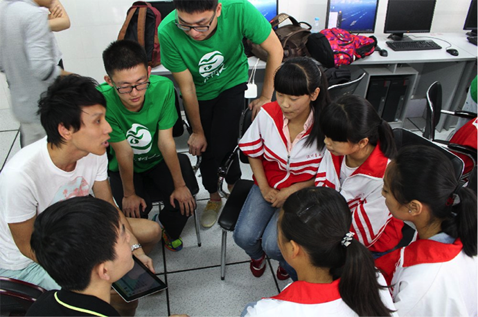 HKU Engineering students teach with e-Learning in Sichuan