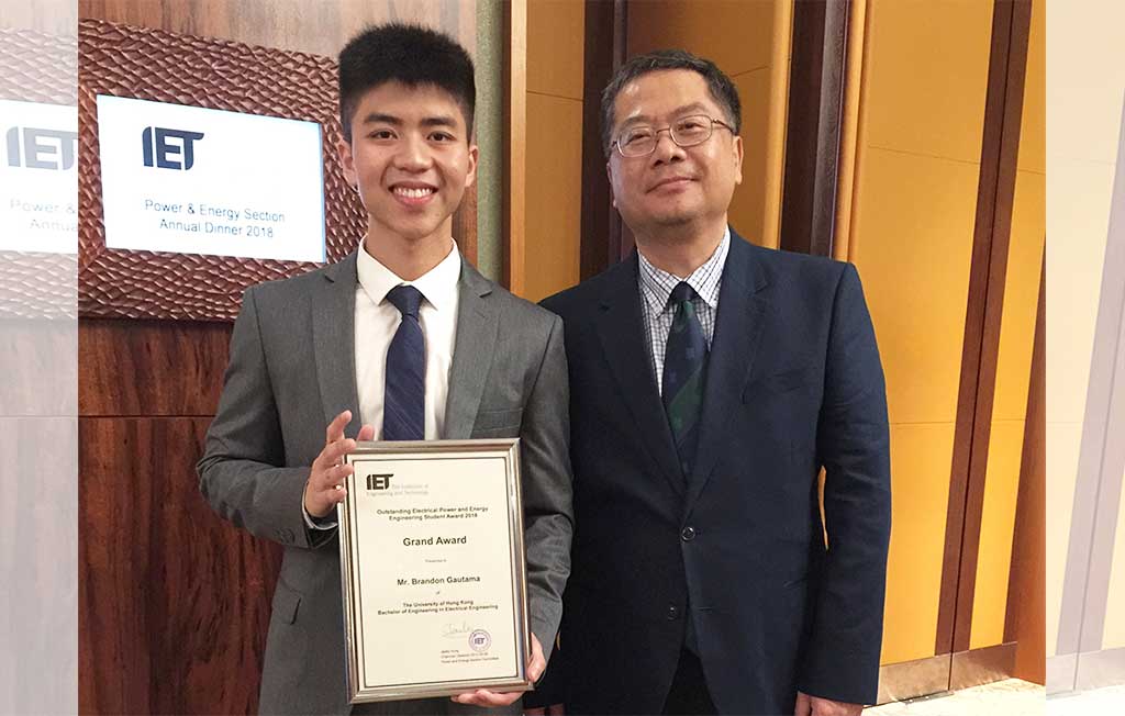 Outstanding Electrical Power and Energy Engineering Student Award 2018, The IET Hong Kong