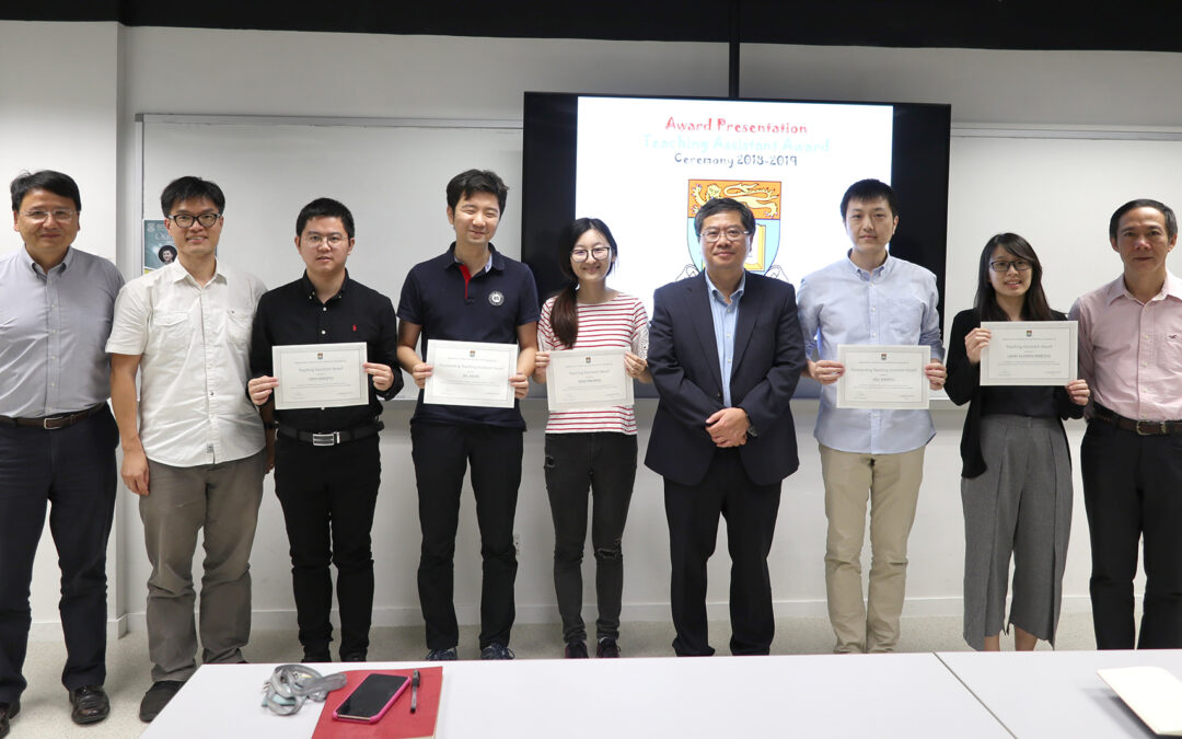 Teaching Assistant Award 2019