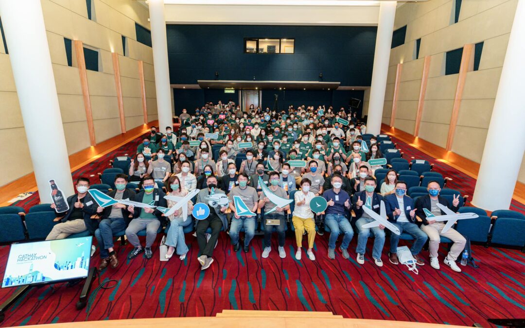CE student team shows their innovation in the Cathay Hackathon 2022