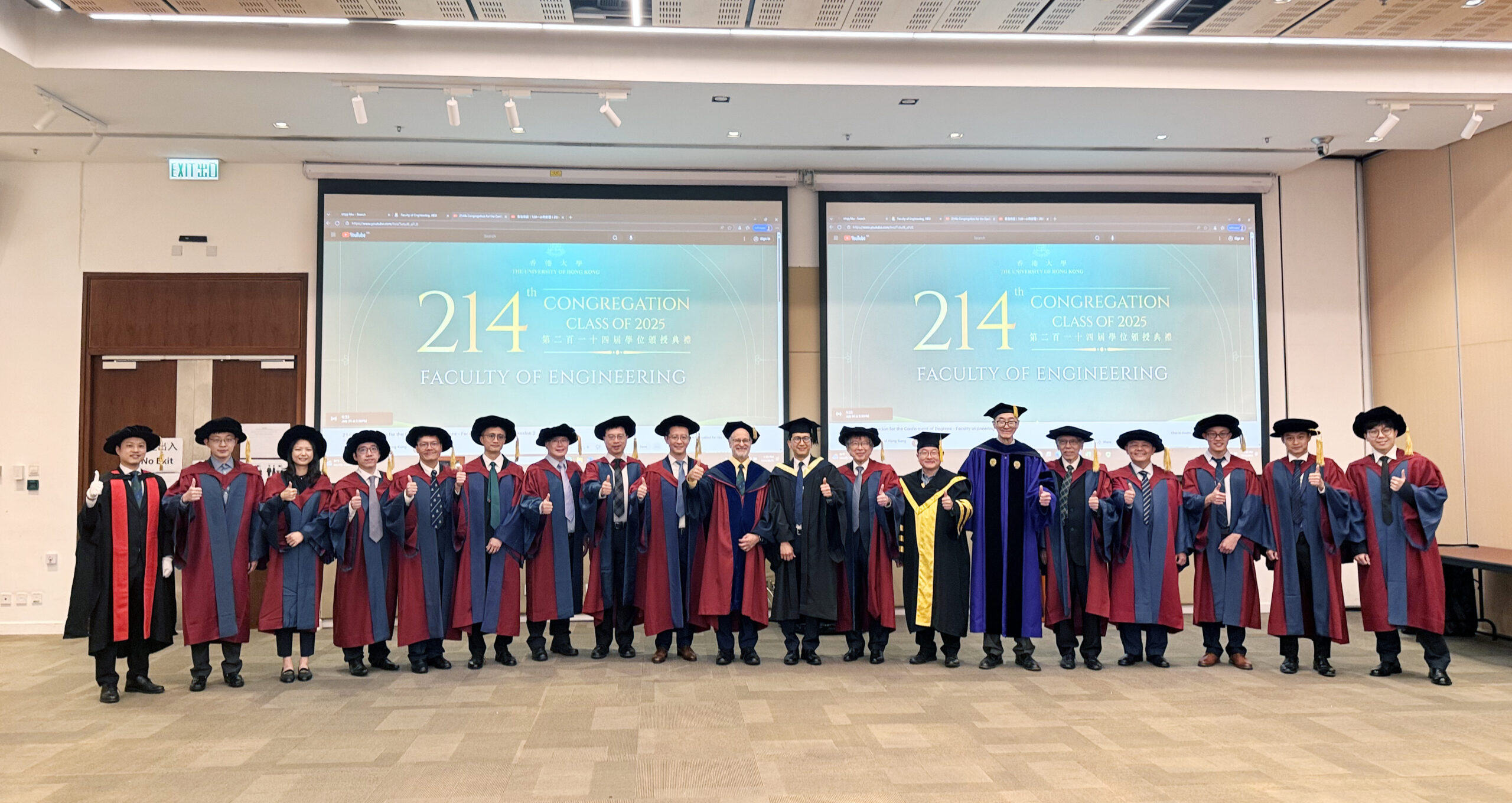 Our Faculty members warmly greeted and celebrated our graduates, making this a truly memorable milestone in the ceremony.