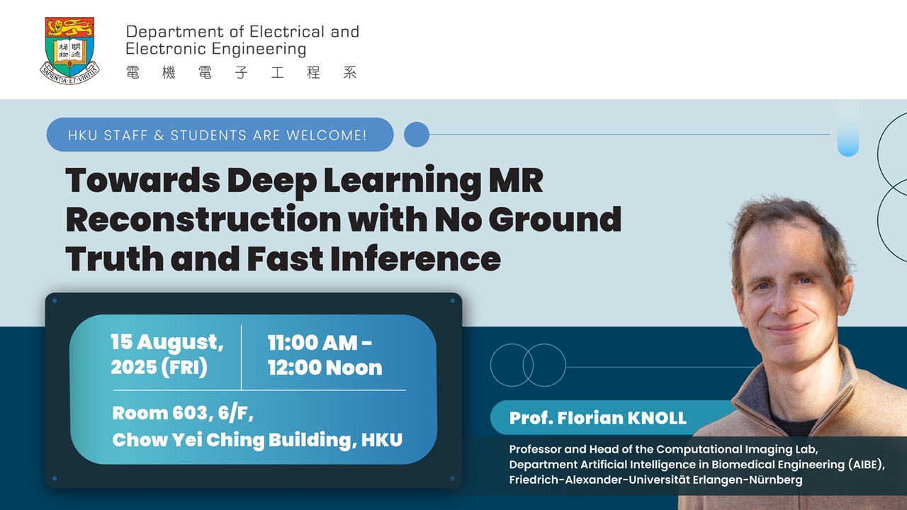 Seminar on Towards Deep Learning MR Reconstruction with No Ground Truth and Fast Inference