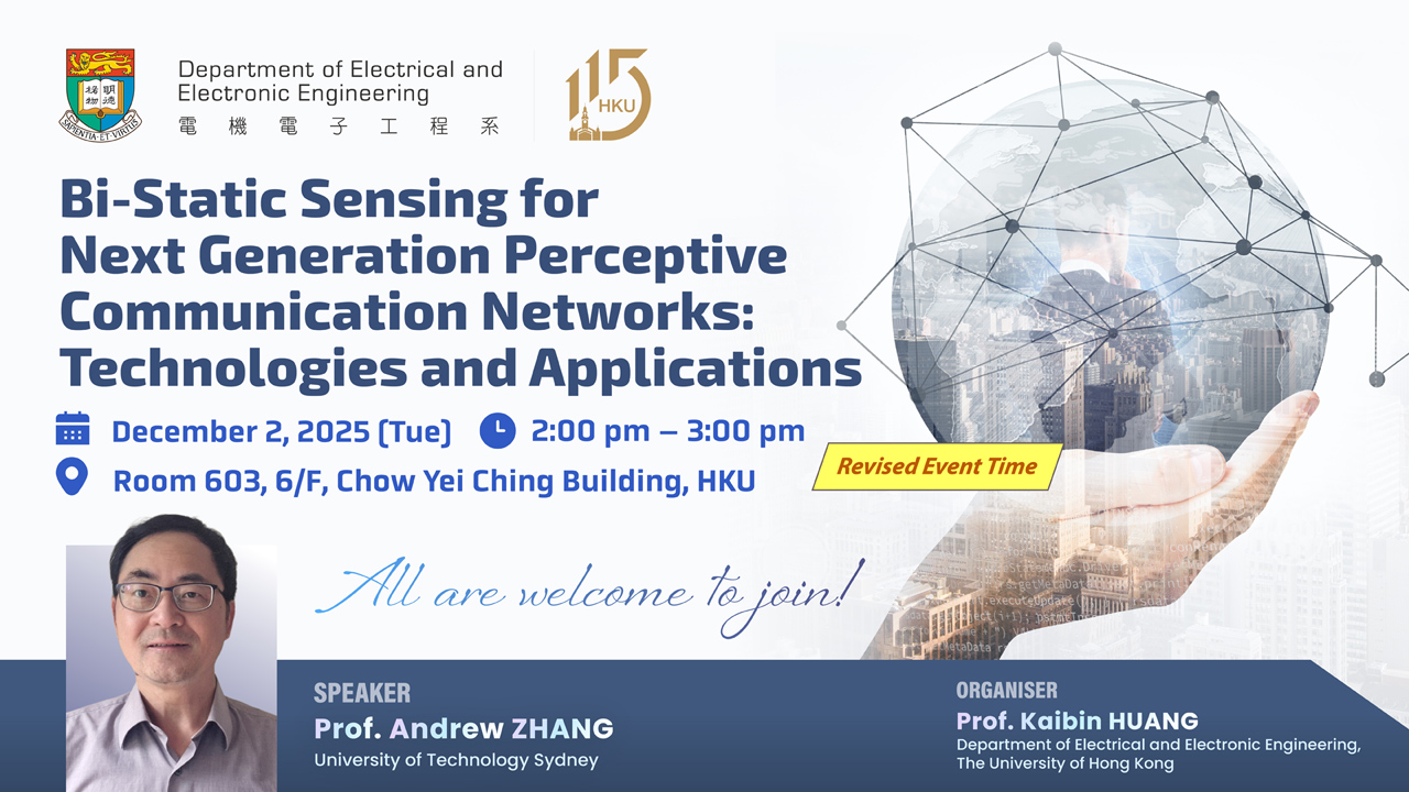 Seminar on Bi-Static Sensing for Next Generation Perceptive Communication Networks: Technologies and Applications