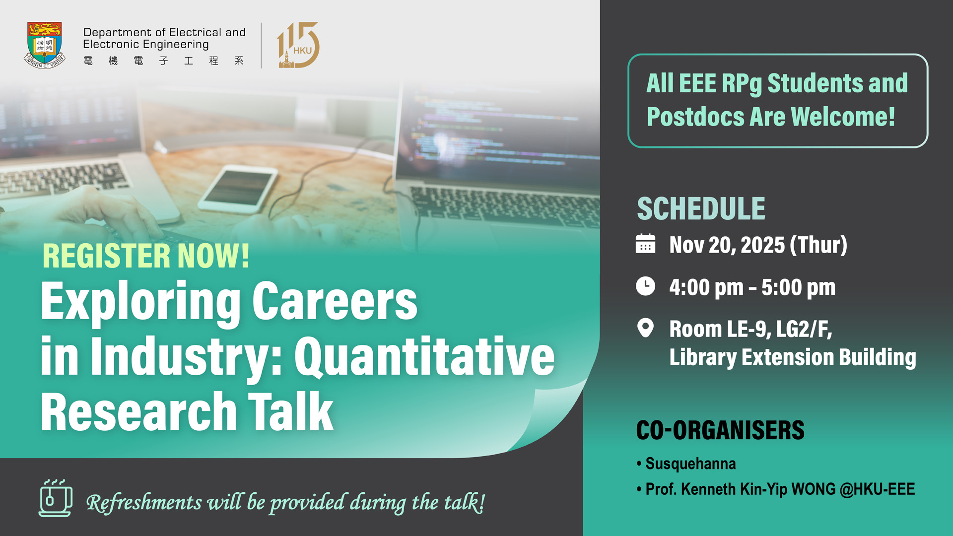Exploring Careers in Industry: Quantitative Research Talk