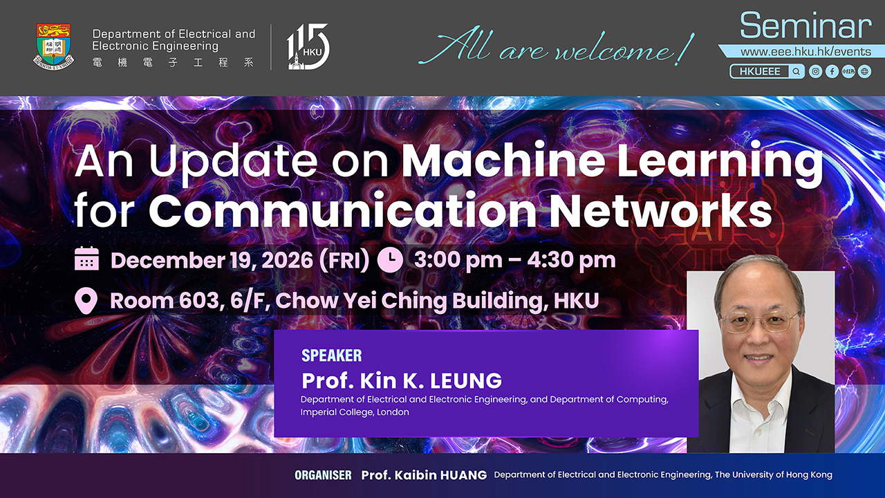 Seminar on An Update on Machine Learning for Communication Networks