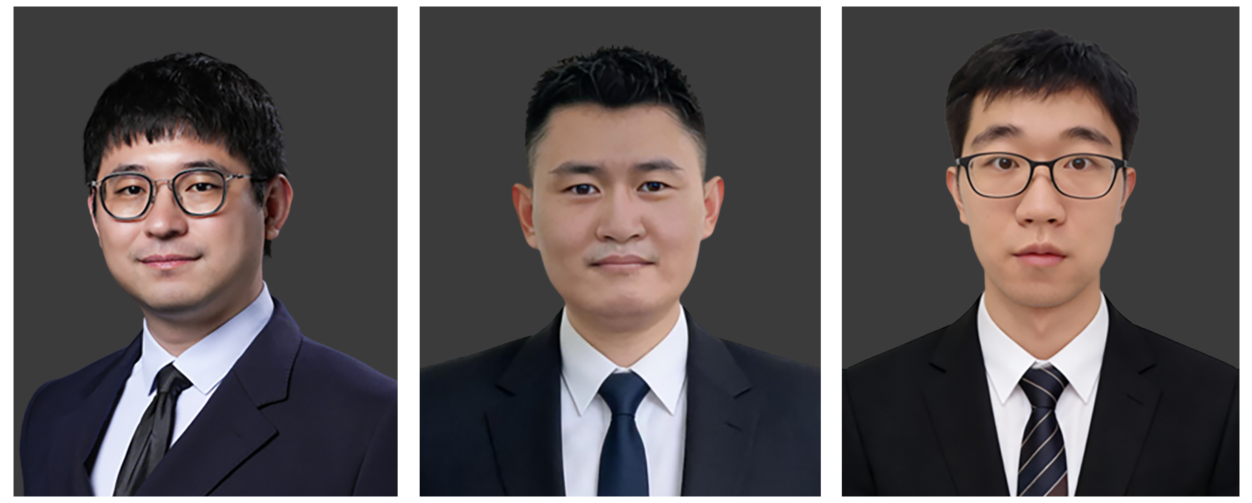 Team photo. From left to right: Prof. Can Li, Dr. Guoyun Gao, Mr. Bo Wen.